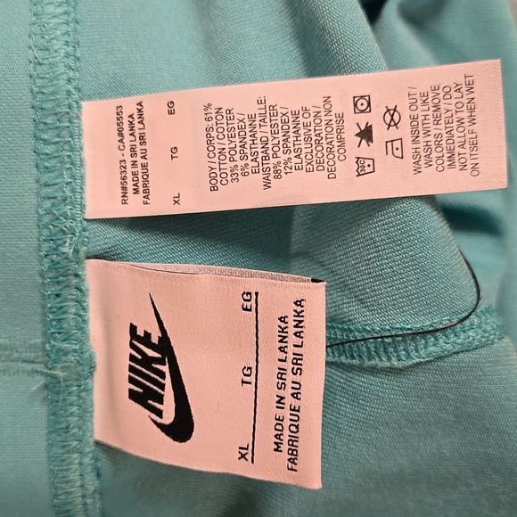 NIKE Biker Shorts size xl Teal - Picture 8 of 8